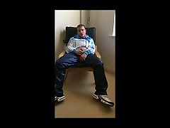 big cumshot over shiny adidas calsurf