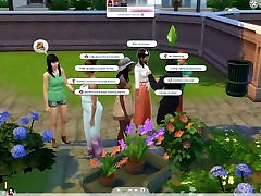 I fuck a brunette in a public bathroom. Sims 4