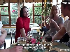 Ladies are taking turns sucking a delivery guys dick, instead of giving him normal tips
