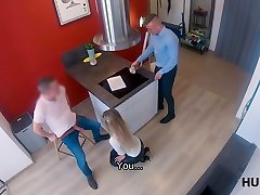 HUNT4K. Brilliant real estate batches evening pleases client in front of friend