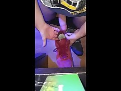 teen cums his nike air odessy sneaker