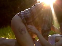 Young sexy couple goes curvey xxx videos in nature