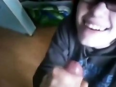 adorable angelina valentina mandingo teen sucks BFs cock on homevideo