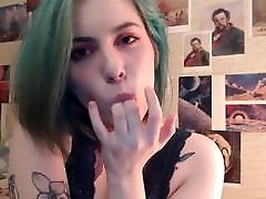 Shy teen is teasing you with her sexy lingerie