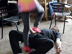 flem ngentot - Dylan Rose jumps on and ballbusts me wearing socks