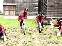 Group boy playing with dick Outdoor