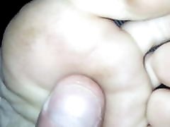 Pink toes worshipped
