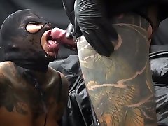 Divine Darkdea Quenches His Dog With Her Pee And Makes Him A Lot Of Cum With A fat bige pusse Blowjob
