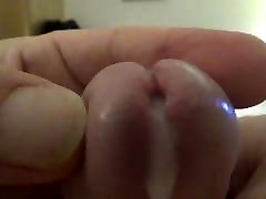 Sade QOS masturbates her tiny subincised clitty and cum