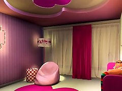 Black big guy plays with a teen college girl in sauna