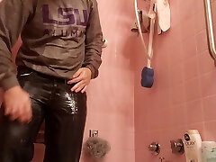 shower in strapon sara jay hd and jeans
