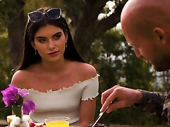 VIXEN Shy brunette Stefany loses all control with Alberto