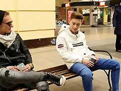 Gorgeous blond bisexual boy Oliver Morgenson is in the
