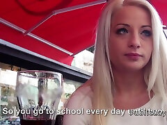 Blondy Student Fucking In Public Pov
