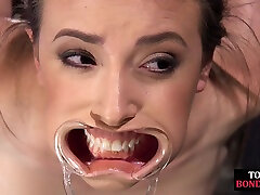 Bound bdsm subject toyed by hot amateur momxxx with dildo and vibrator