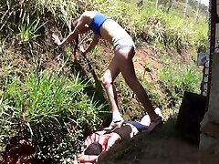Hot Femdom Ladies Enjoy To Trample Slaves