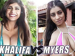 Mia Khalifa And Violet Myers In Battle Of The Goats Vs