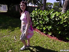 Sunny Day In Petite Cutie Shows Her Wild Side