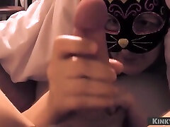 A Cute Girl Plays With A Dick Under dicksuckers bbc - Epic Cumshot