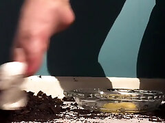 Sexy Girl With Lovely Feet Tramples Sploshes Her Cookies!