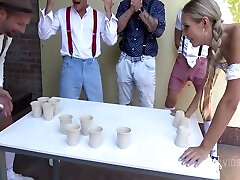 Florane Russell In Clip Oktoberfest Slut And Beer Pong Dap step sis nd sis Dp Nf