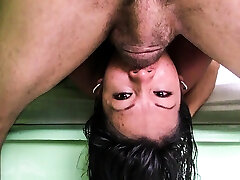 Using this whore s face for rough pounding