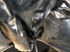 Latex bisex husband6 With Gag