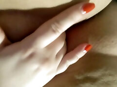 Amputee Girl Massages Stump And Fingering Pussy