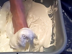 Size 7 Feet Totally Covered In Sticky Marshmallow Fluff