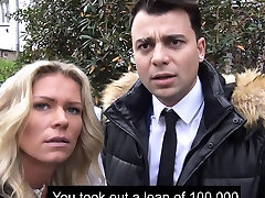 DEBT4k. Girl pays for gadgets by sucking and riding dick