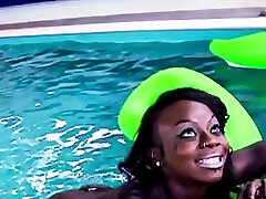 Cheeky black slut ready for interracial orgy