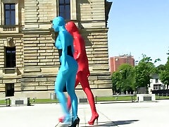 Zentai Models In The City - Watch4Fetish