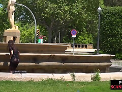 Real public threesome at a park with insatiable whitney hash slut