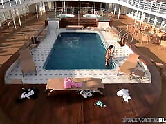 PrivateBlack - Brunette Candy Alexa Enjoys Interracial DP!