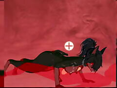 Demonic rubble dick man Hound Waifu Gets Bred