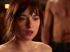 Dakota Johnson and two gird Dorman Sex Scene from Fifty Shades Grey