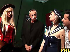 Amy Azurra And Stacey Saran Lead On Some Group Sex Fun