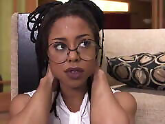 submissived hot ebony queen with locks get rocked and cock m