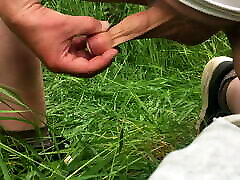 Outdoor wanking cumshot - 3 of 4