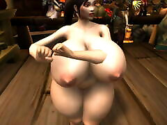 Thick human dancing