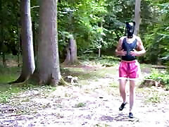 Rubber puppy diapered at the lake byRubberpantsboy