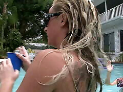Four Hot Chicks Party Naked In My Pool
