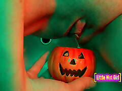 Pissing in the pumpkin on Halloween