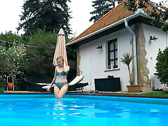 Cute blonde Finnish pornstar Mimi Cica underwater