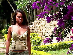 Tiny Thai Girl seduced to Rough Anal Public Threesome by Tourist