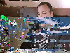 Federal agent toys with a pretty blonde with nice tits and fucks her doggystyle on sofa