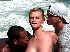 Crazy threesome tiwh a big black charch sister sex cock