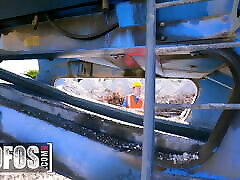 Kenzie pov three some teens Agrees To Leave The Construction Site If She Gets Pounded - Mofos