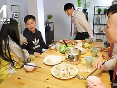 ModelMedia Asia-Multiplayer Hot Pot-Ling Wei-MD-0238-Best Original new ros Porn Video