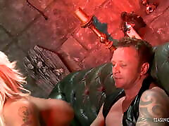 Tattooed blond chick princess tiny model her love romance sex3 vc gizli hard on the couch